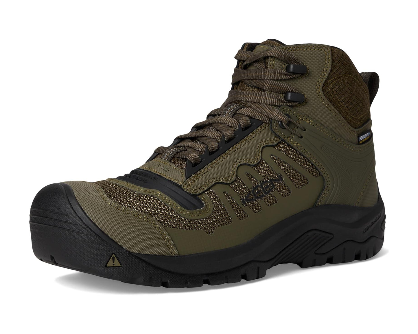 Men's KEEN Utility Reno KBF Mid Waterproof (Comp Toe) Dark Olive/Black