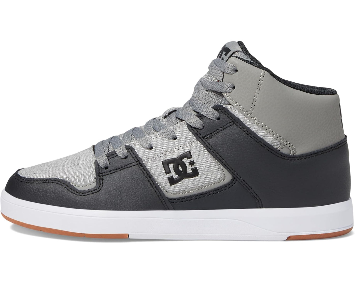 Men's DC Cure Casual High-Top Skate Shoes Sneakers Dark Grey/Light Grey