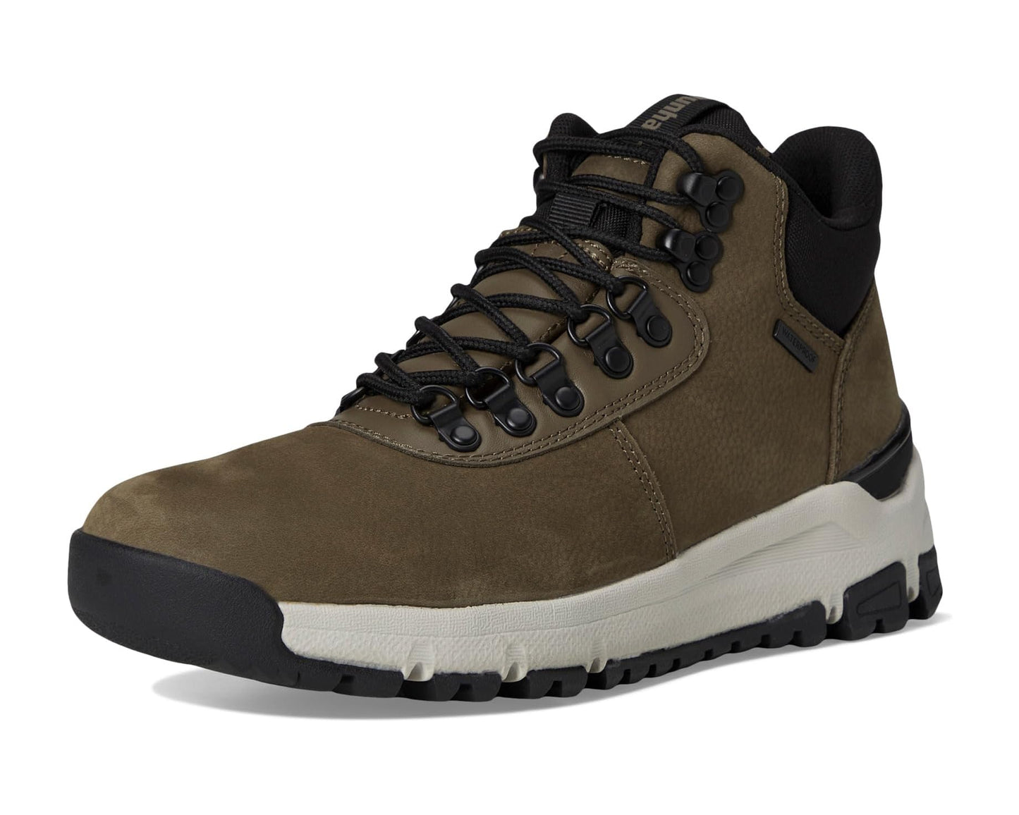 Men's Dunham Alpine Mid Boots Dark Taupe Leather