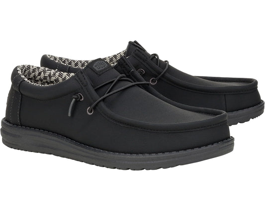 Men's Hey Dude Wally Classic Black/Charcoal