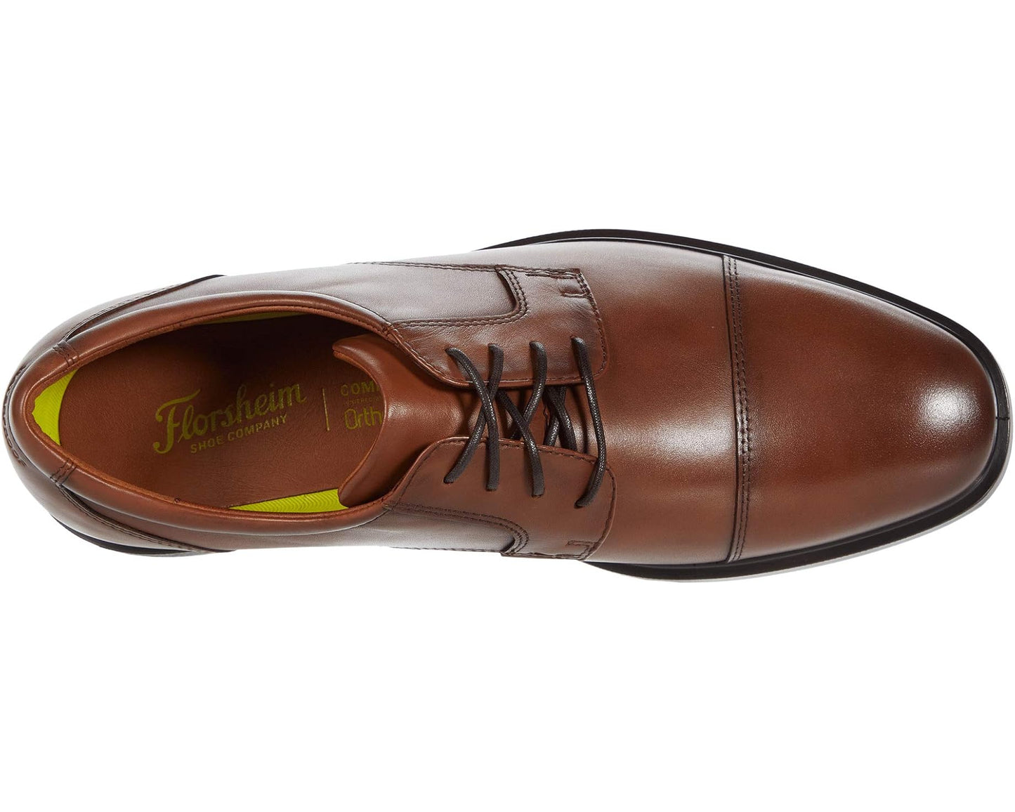 Men's Florsheim Forecast Waterproof Cap Toe Oxford Cognac Smooth