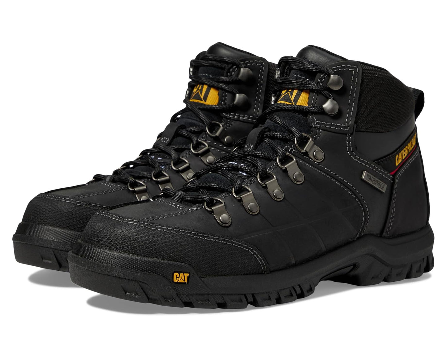 Men's Caterpillar Threshold Waterproof Steel Toe Black