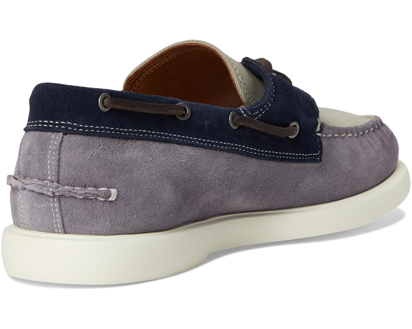 Men's Allen Edmonds Panama Boat Shoes Steel Blue Mix Leather
