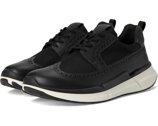 Men's ECCO Biom 2.2 Brogue Sneakers Black/Black
