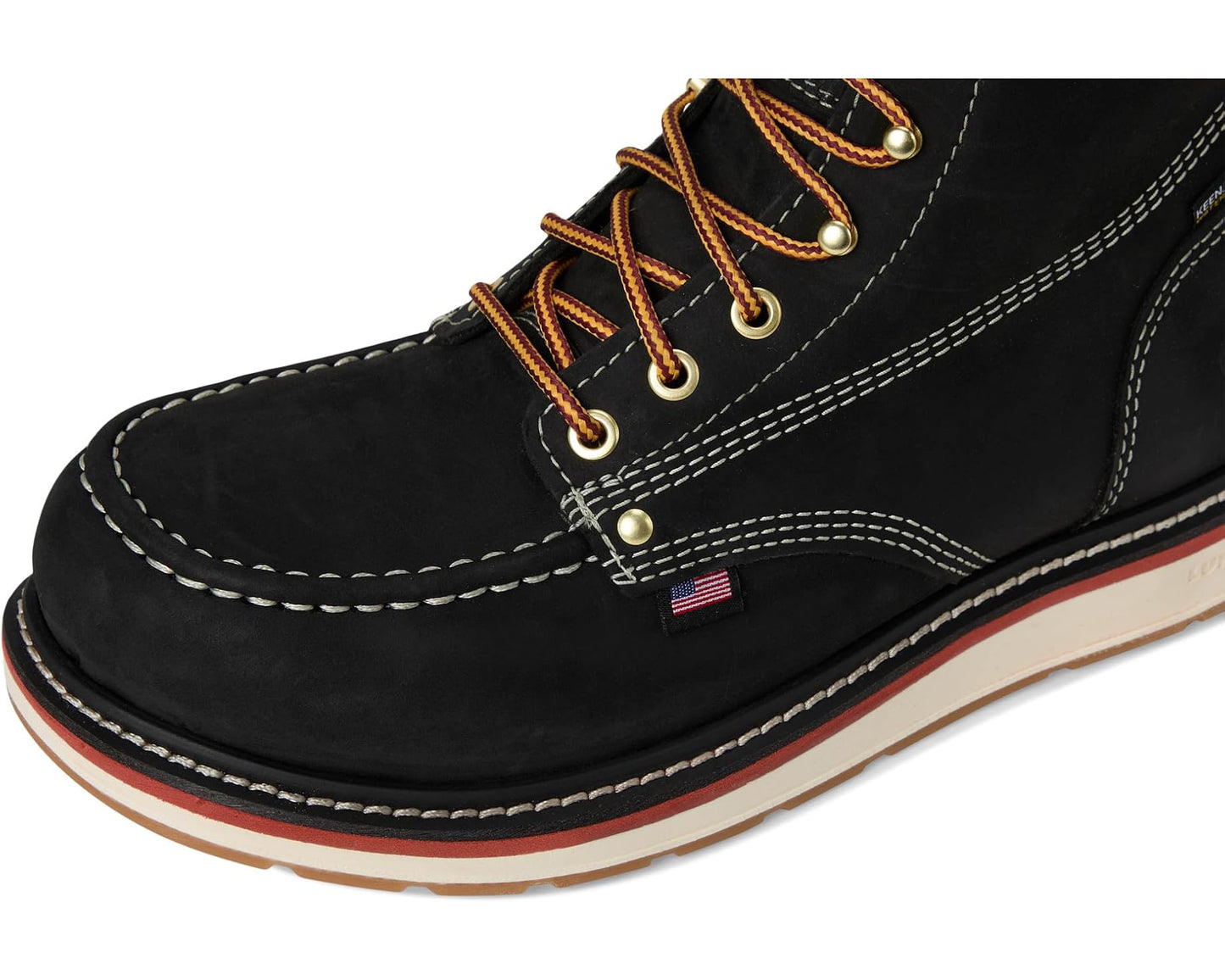 Men's KEEN Utility Liberty 6 Waterproof Boots (Carbon Toe) Black/Gum