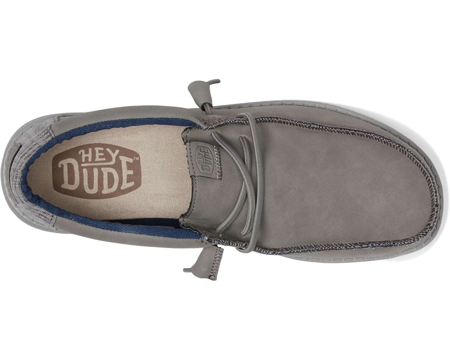 Men's Hey Dude Wally Fabricated Leather Grey