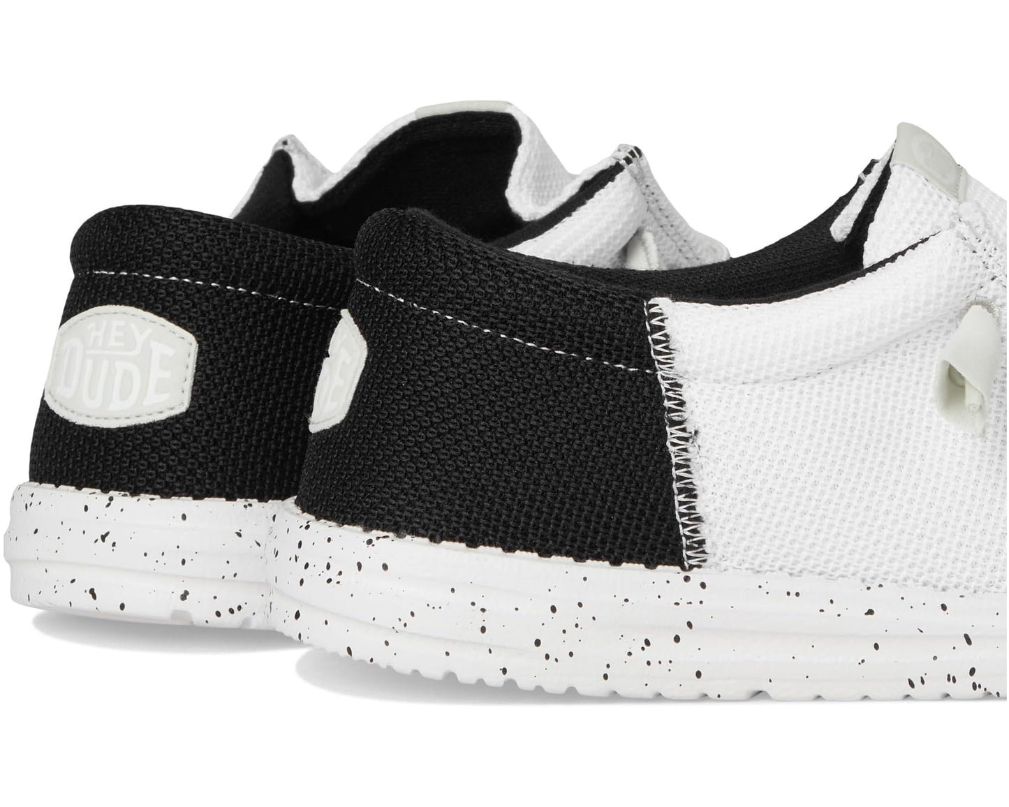 Men's Hey Dude Wally Tri Varsity Mesh White/Black