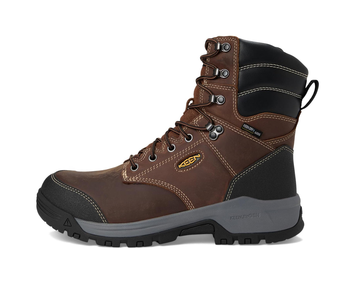 Men's KEEN Utility Evanston 8 Soft Toe Waterproof Insulated 600G Bison/Black