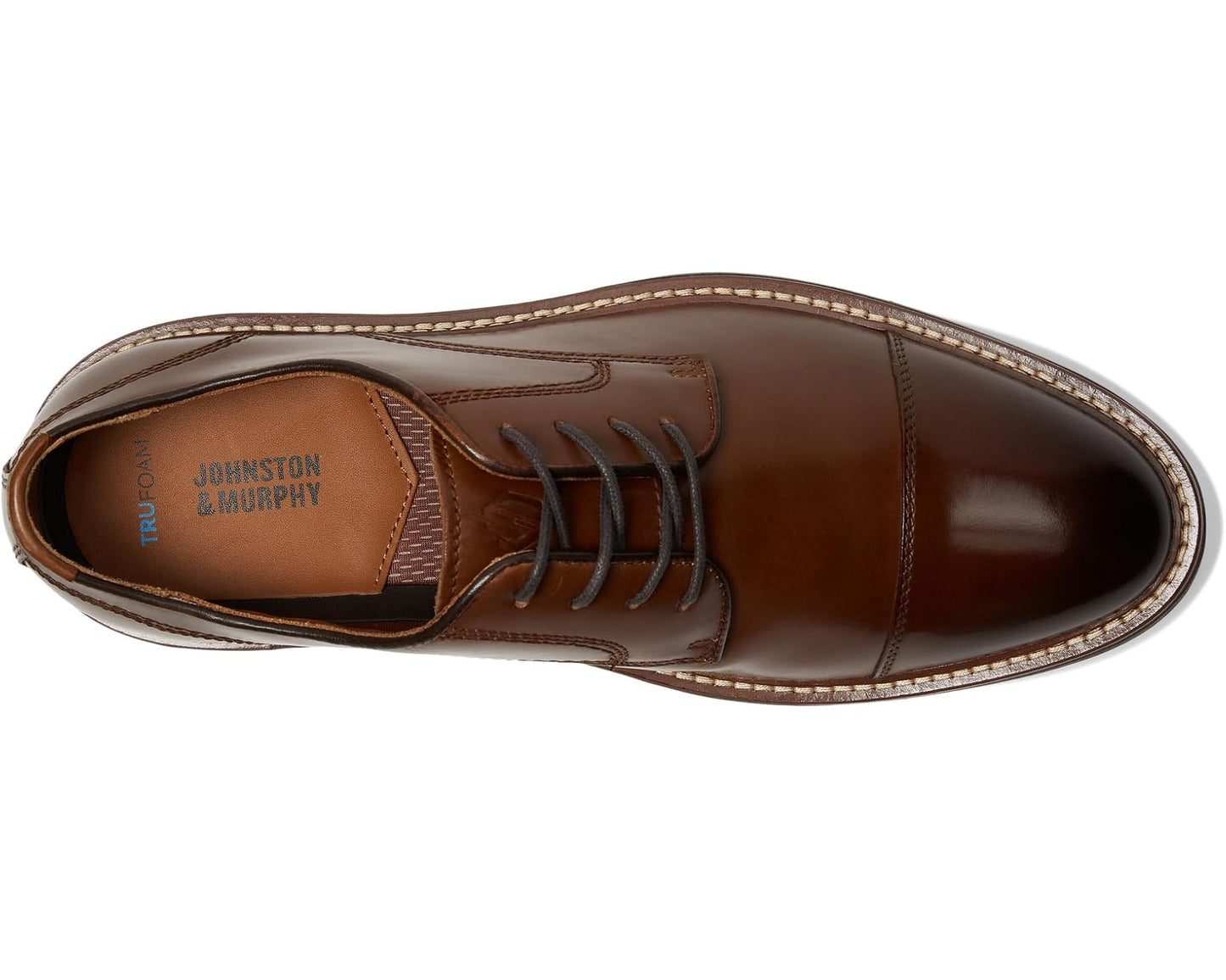 Men's Johnston & Murphy Upton Cap Toe Tan Full Grain
