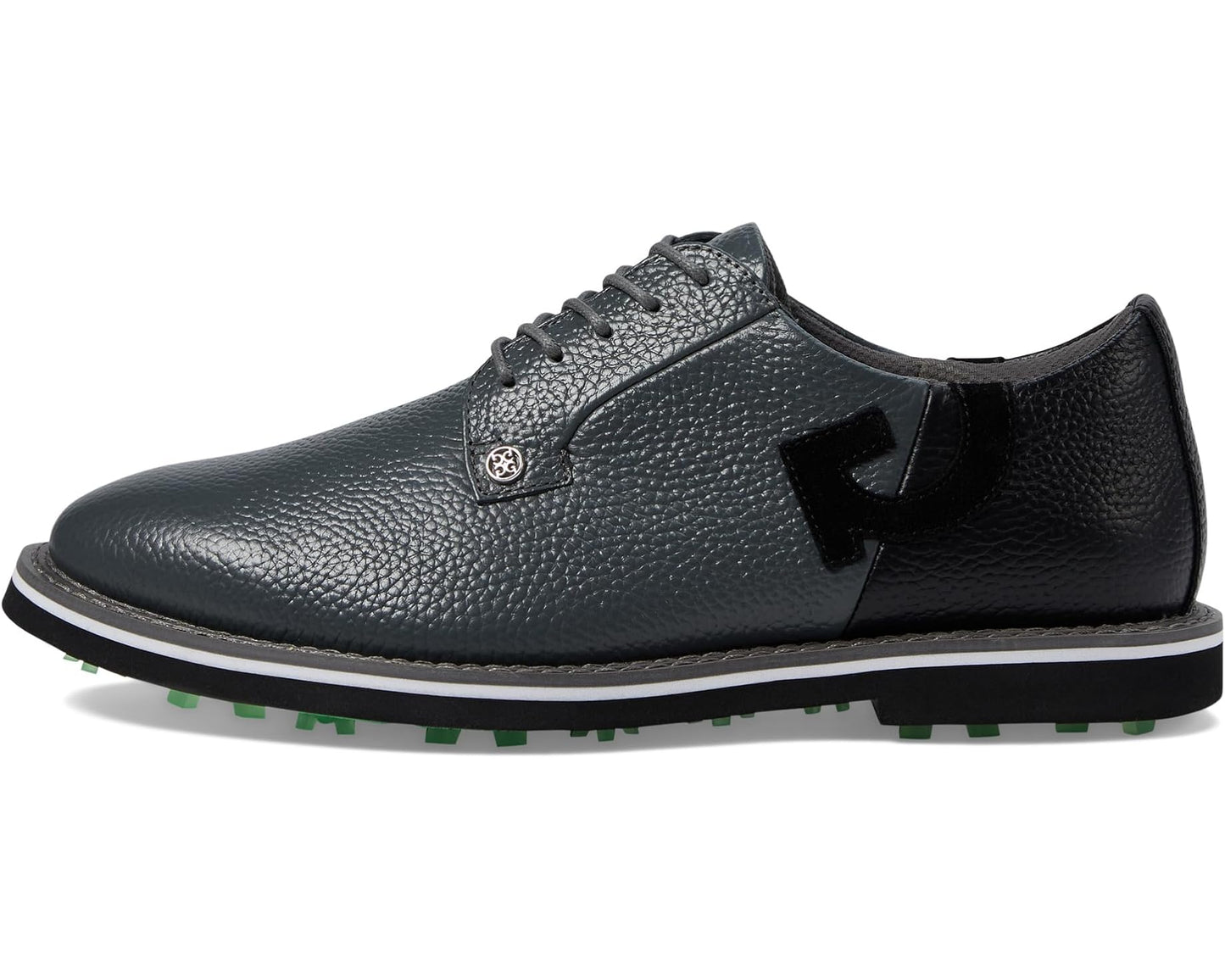 Men's GFORE Gallivanter Pebble Leather Two Tone Golf Shoes Charcoal
