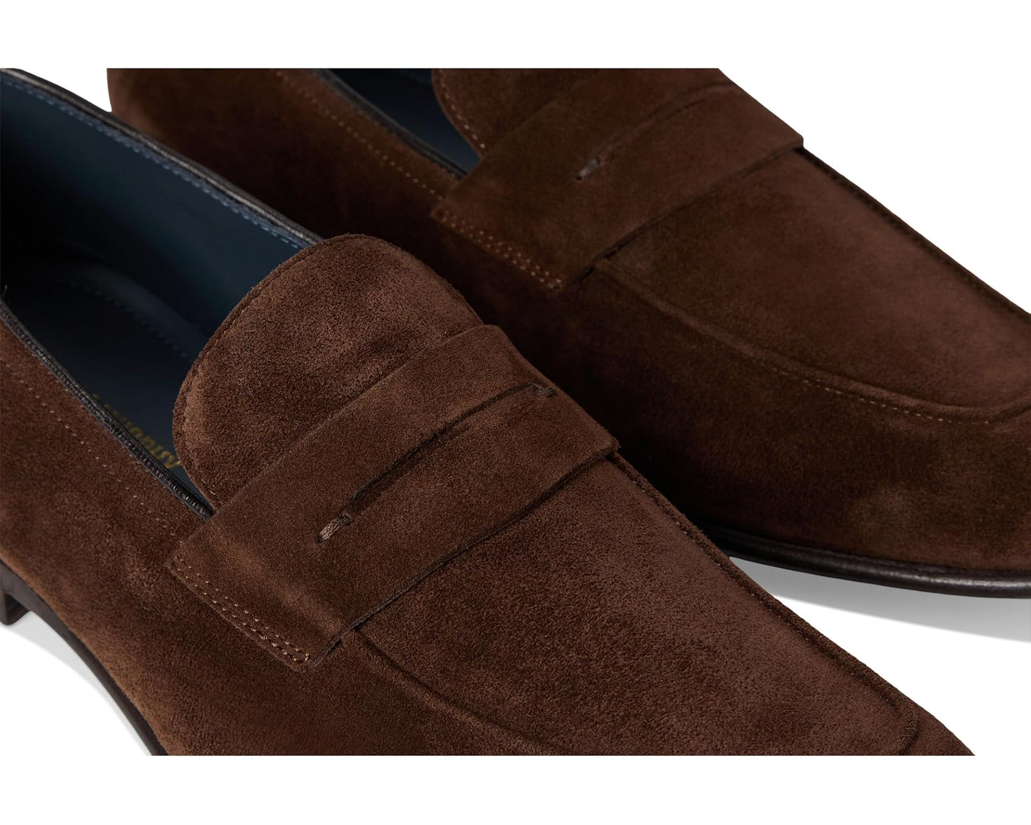 Men's Johnston & Murphy Collection Taylor Penny Dark Brown Italian Suede