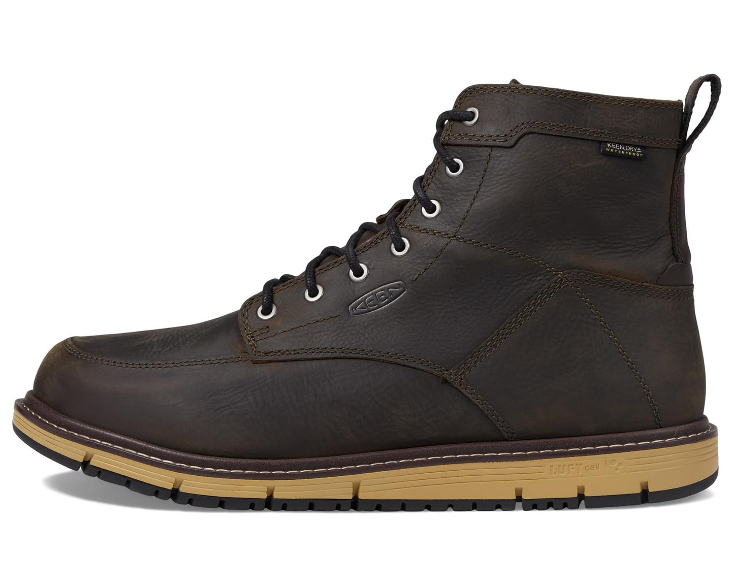 Men's KEEN Utility 6 San Jose Waterproof Soft Toe Cascade Brown