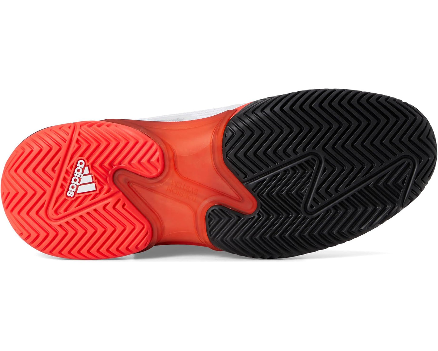 Men's adidas Barricade 13 Tennis Shoes White/Black/Lucid Red