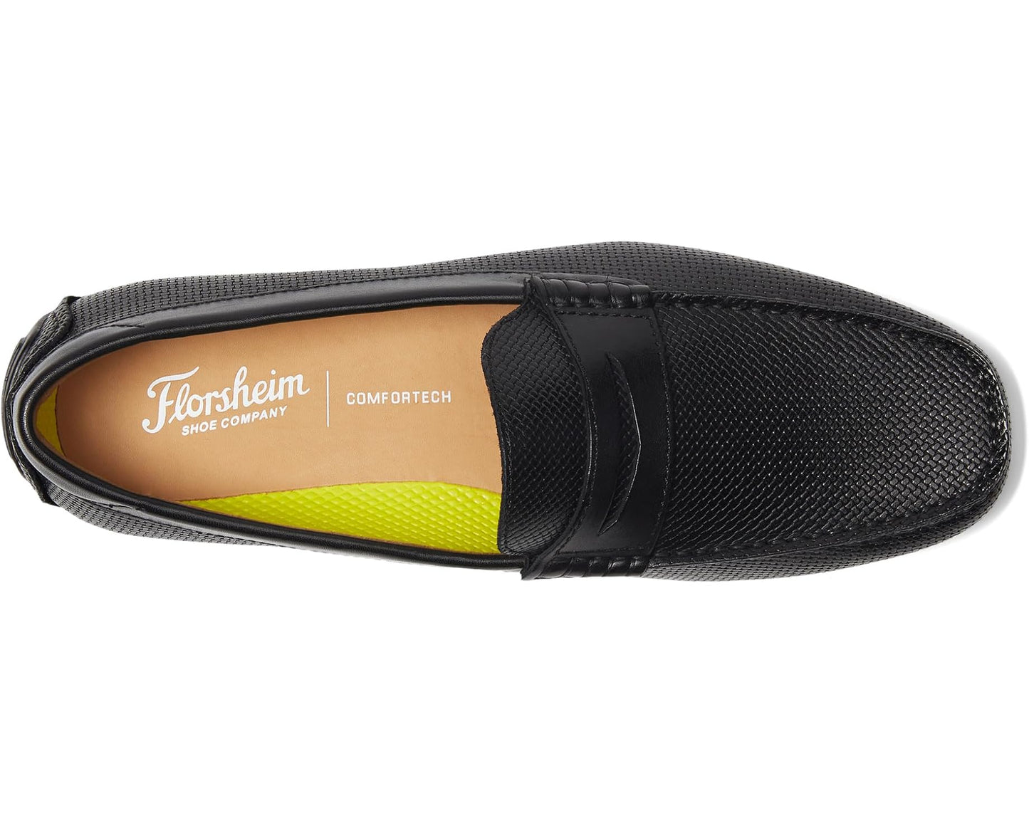 Men's Florsheim Motor Moc Toe Penny Driver Black