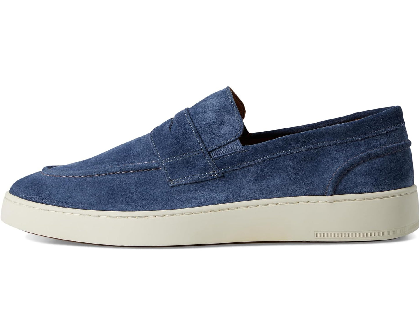 Men's Allen Edmonds Randsnkr 2.0 Slip-On Shoes Denim Suede/Gum Sole