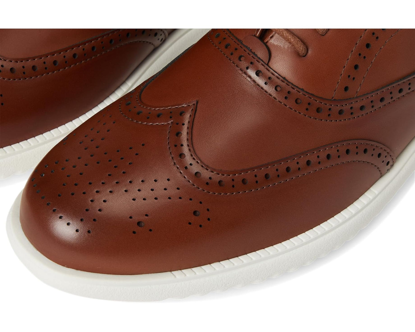 Men's Kenneth Cole Nio Wing Lace Up Oxford Medium Brown Leather