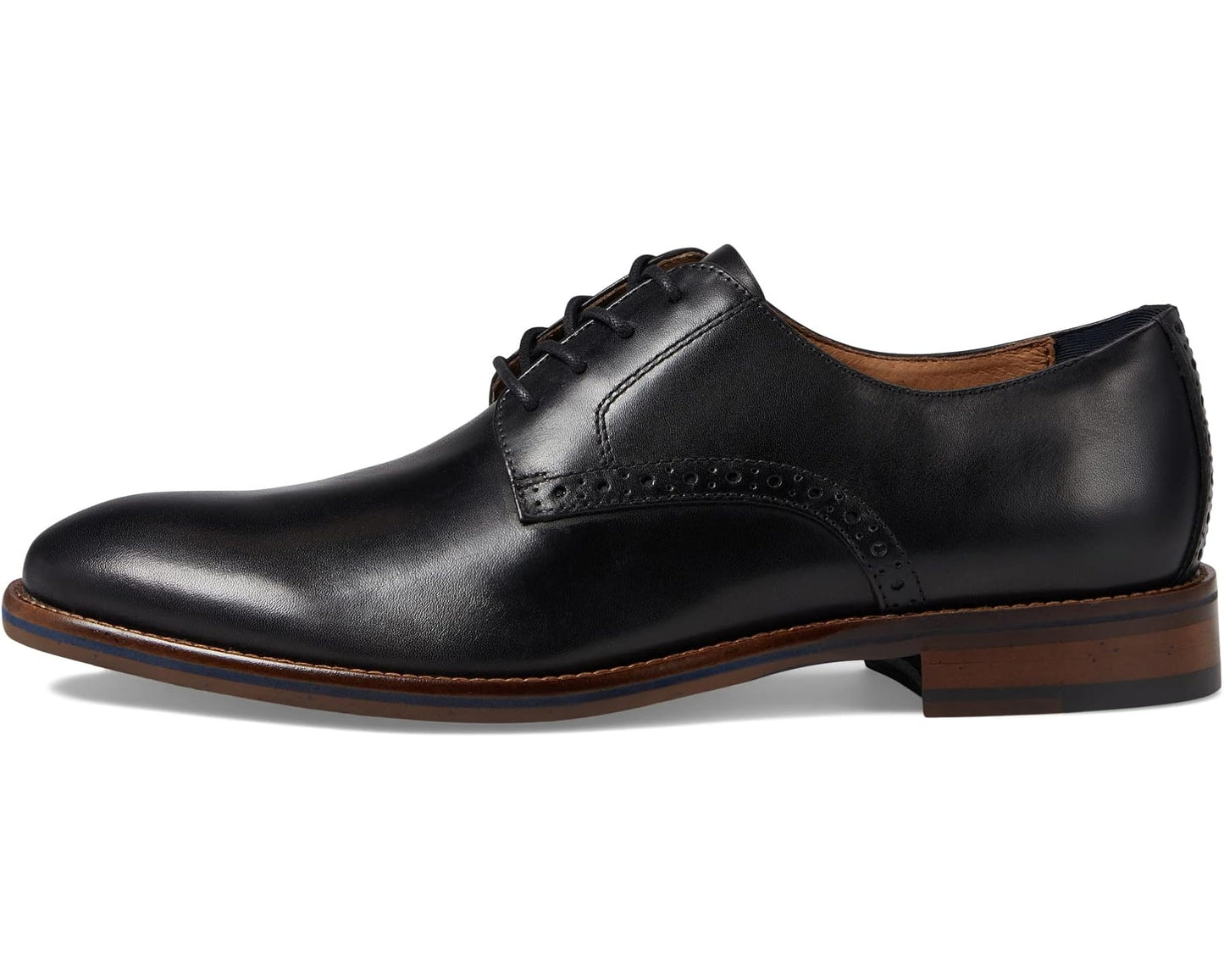 Men's Johnston & Murphy Conard 2.0 Plain Toe Black Full Grain