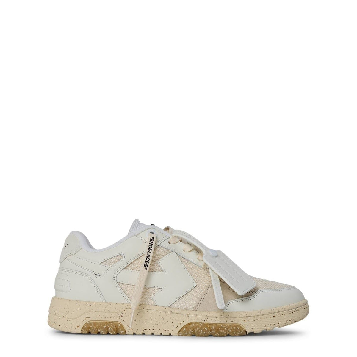 Off White Mens Slim Low Calfskin Leather Trainers