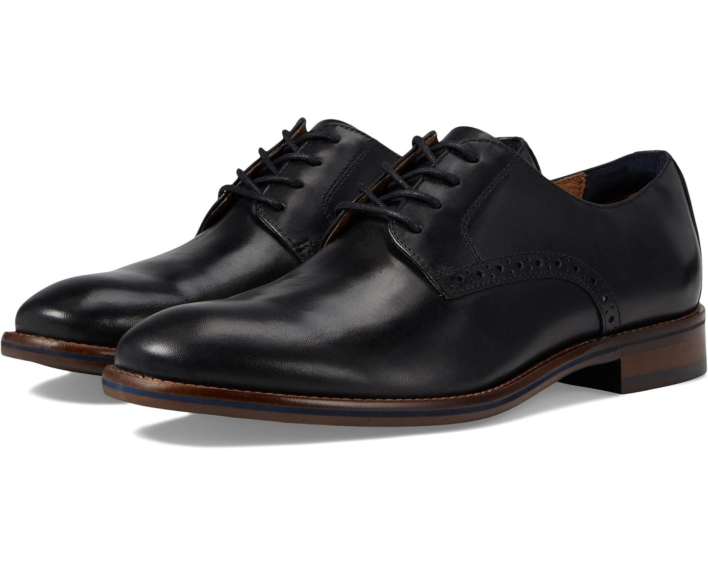 Men's Johnston & Murphy Conard 2.0 Plain Toe Black Full Grain