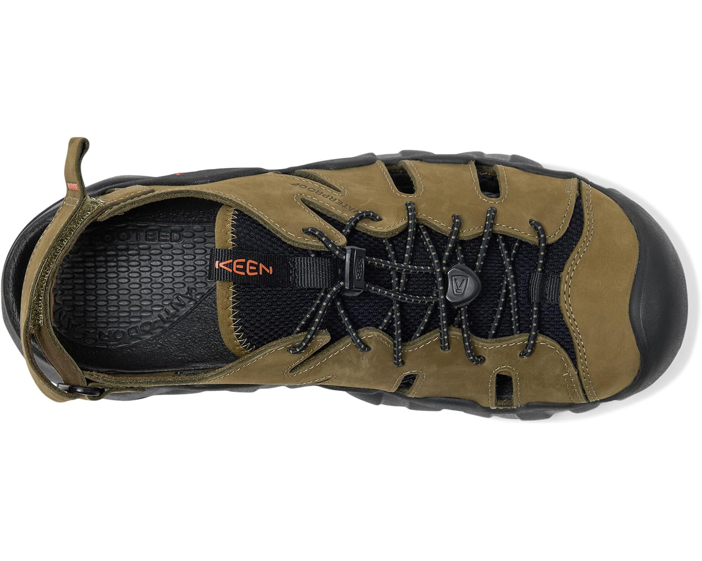 Men's KEEN Hyperport Fisherman Leather Dark Olive/Black