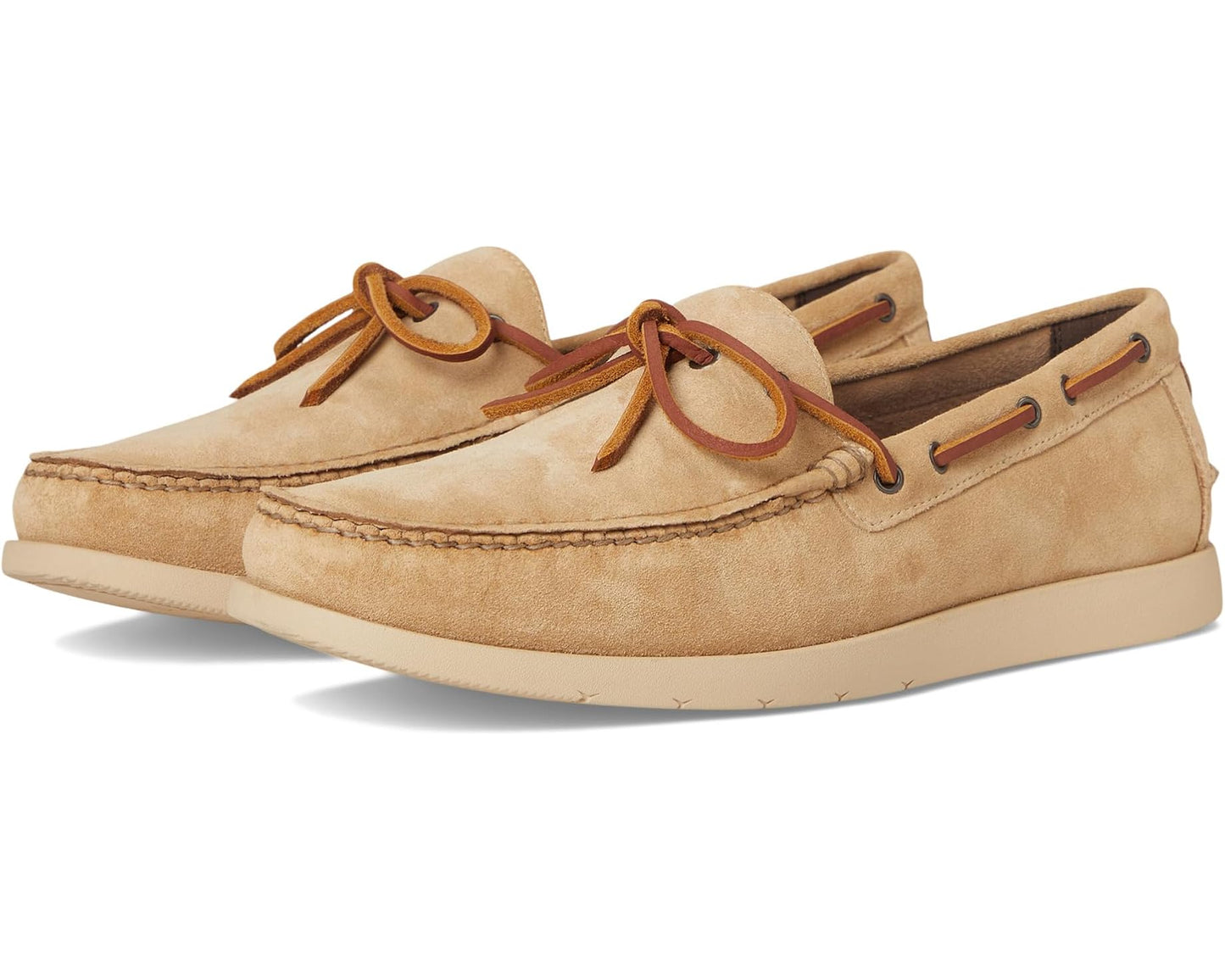 Men's Cole Haan Brower Moc Loafers Farro Suede/Oat Water Resistant