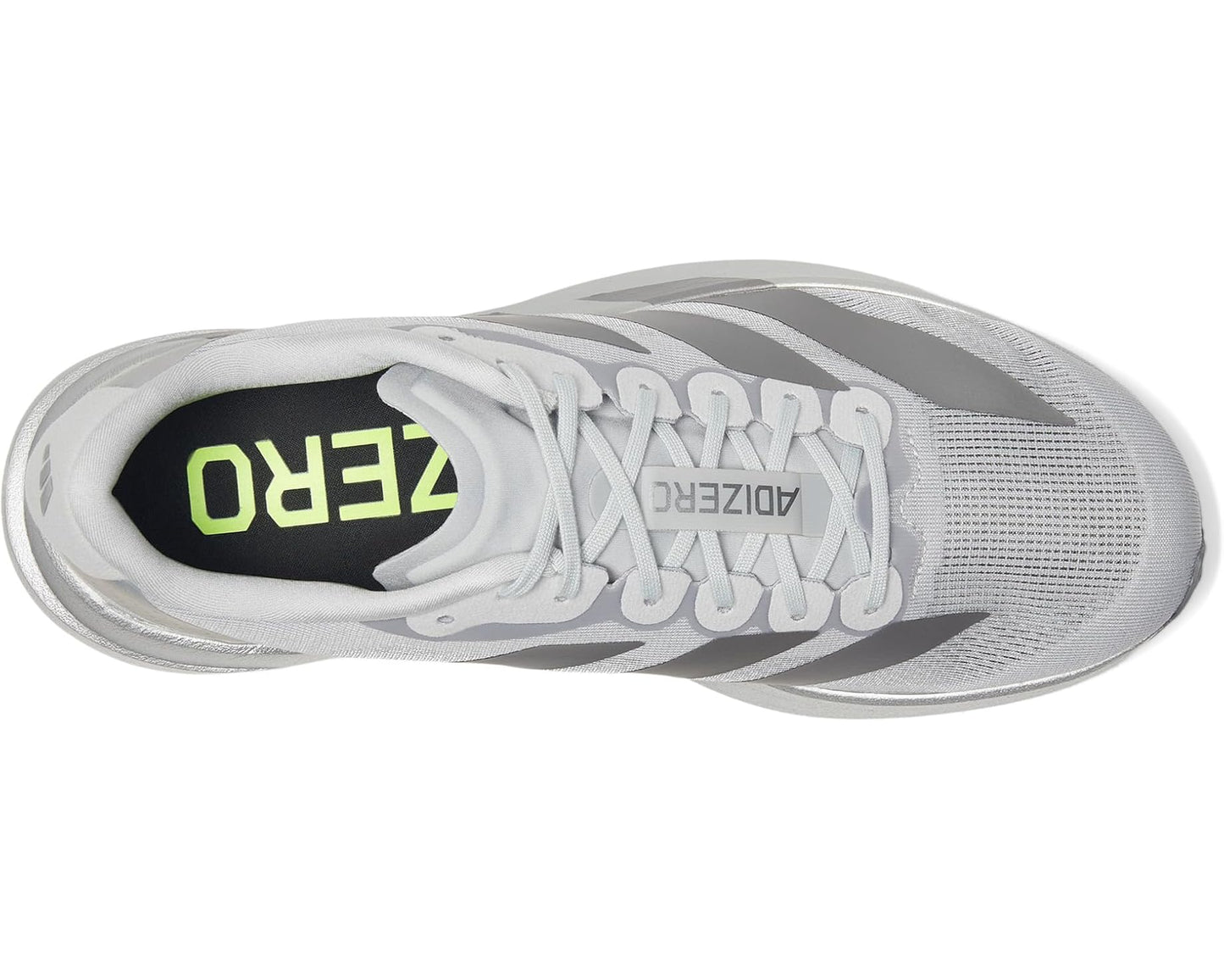 Men's adidas adiZero Evo SL Running Shoes Silver Metallic/Iron Metallic/Halo Silver