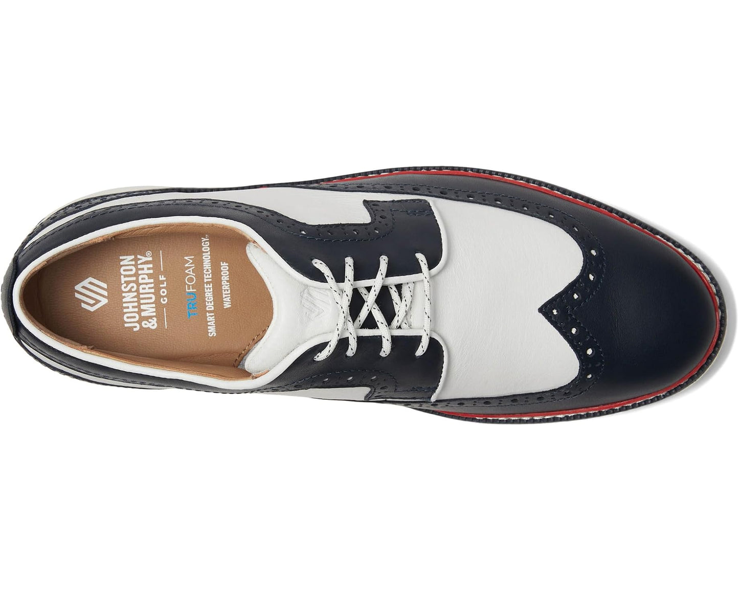 Men's Johnston & Murphy Upton Gl3 Luxe Hybrid Navy/White Waterproof Full Grain