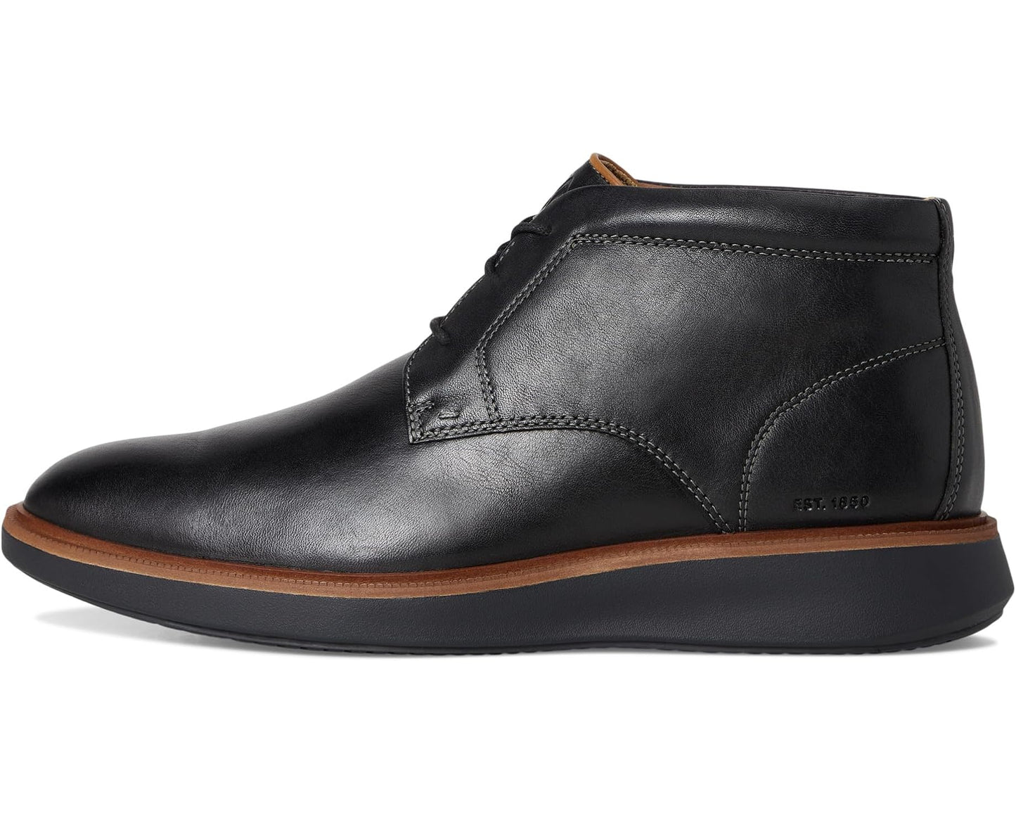 Men's Johnston & Murphy Xc+ Parker Chukka Black Waterproof Full Grain