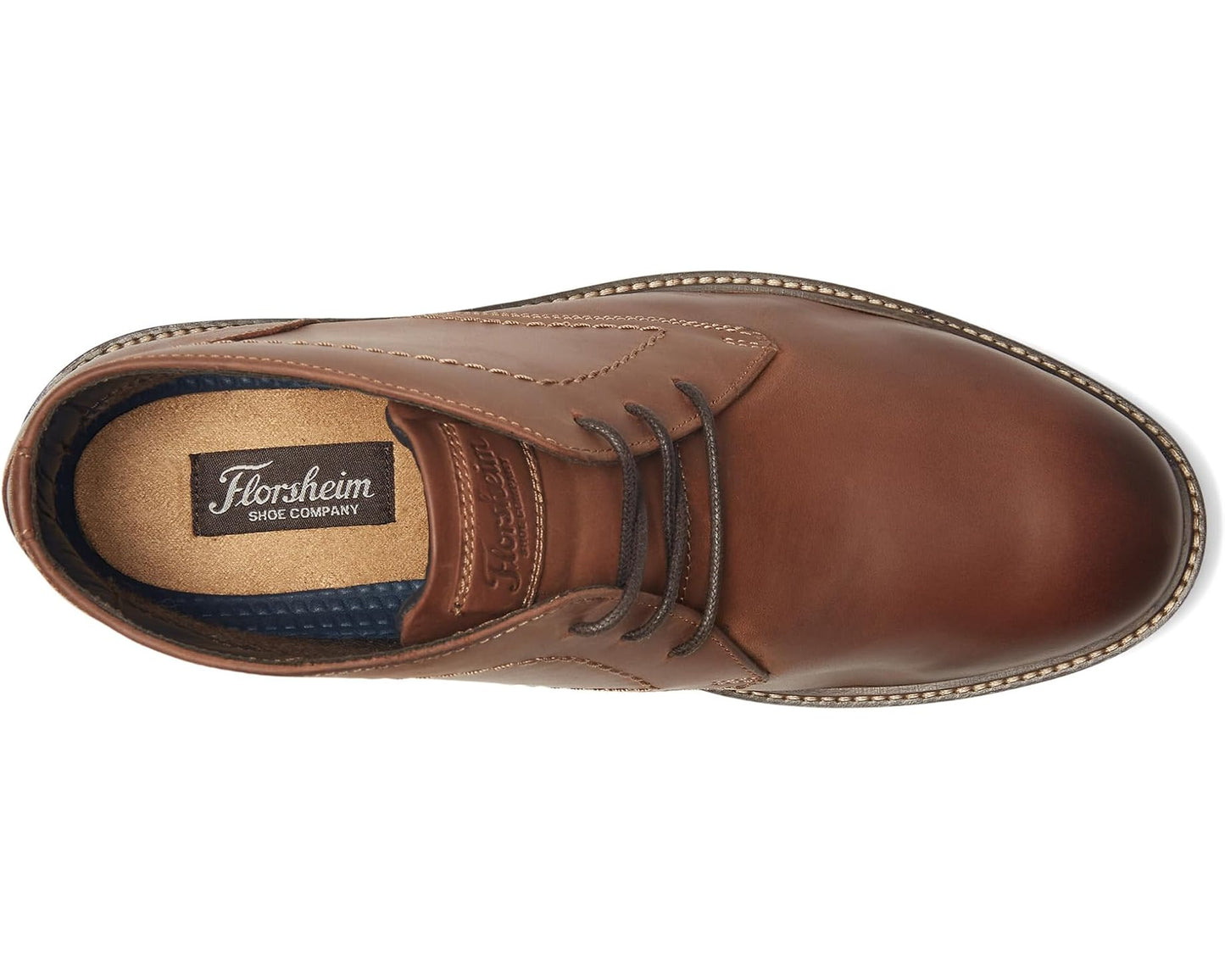 Men's Florsheim Forge Plain Toe Chukka Brown Crazy Horse