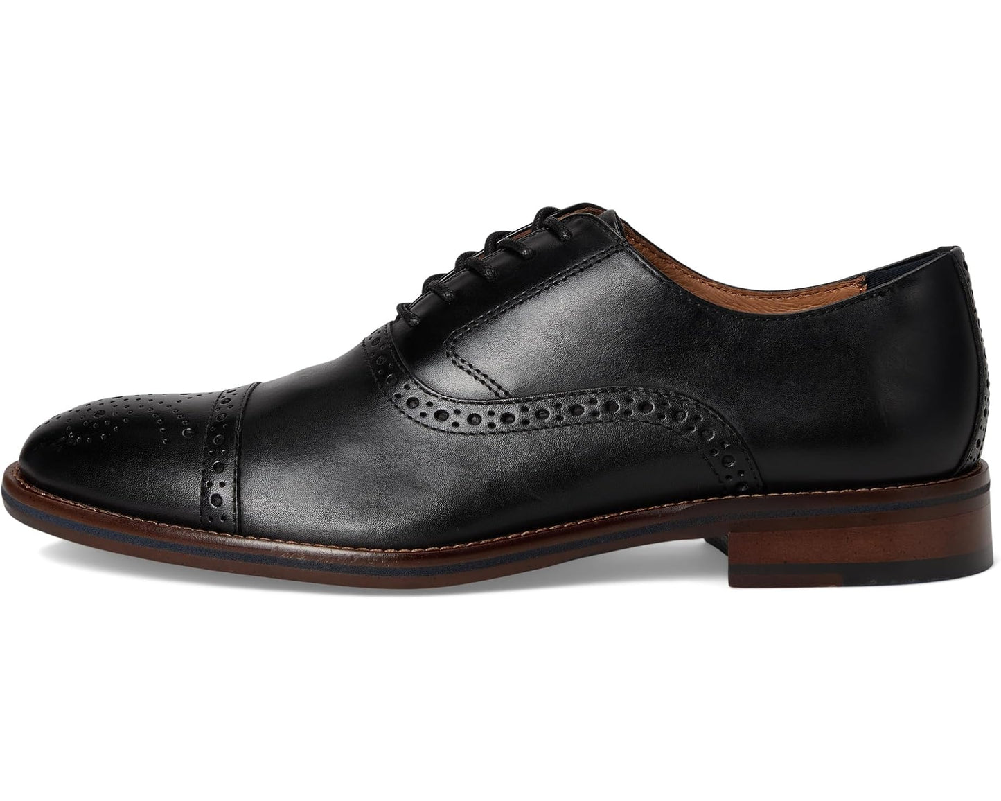 Men's Johnston & Murphy Conard 2.0 Cap Toe Black Full Grain