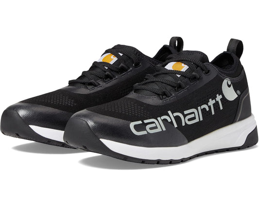 Men's Carhartt Force 3 SD Soft Toe Work Shoe Black Textile/White