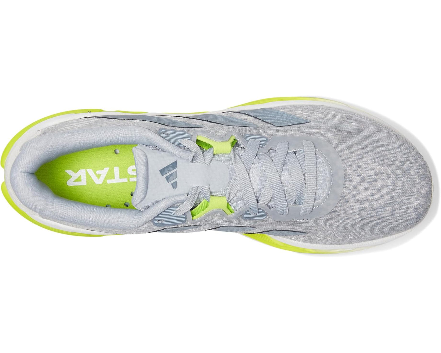Men's adidas Adistar 4 Running Shoes Halo Silver/Onix/Solar Slime
