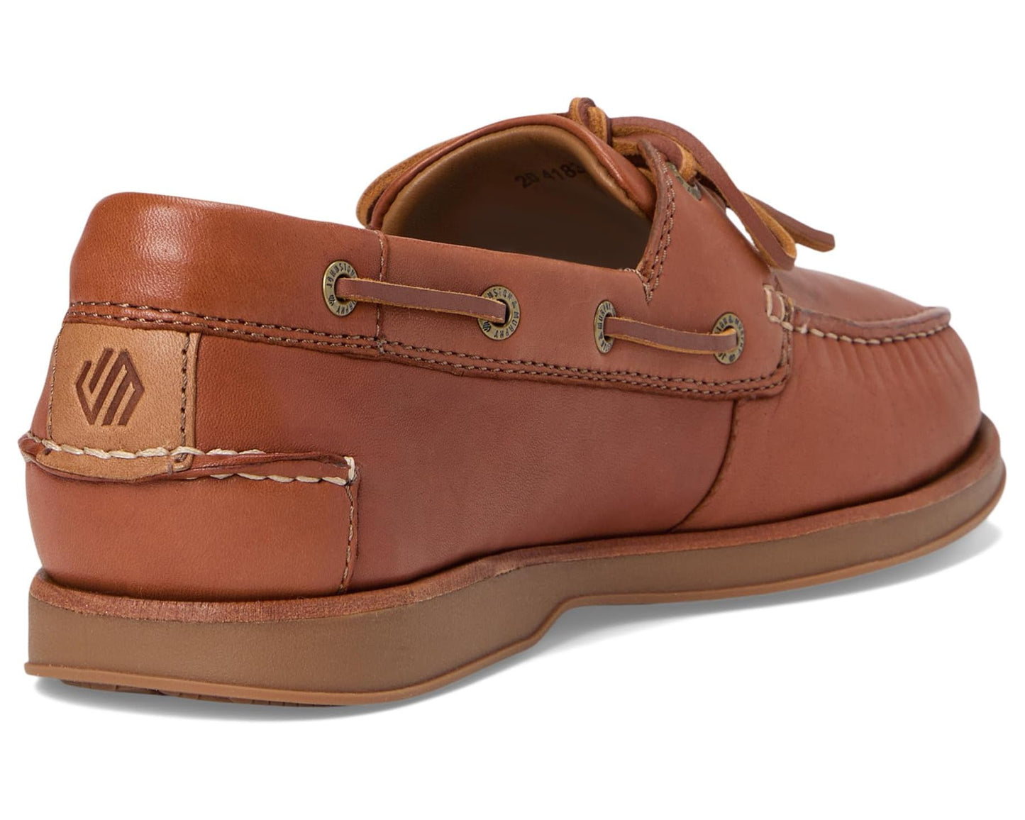 Men's Johnston & Murphy Monaco 2-Eye Boat Shoe Tan Sheepskin