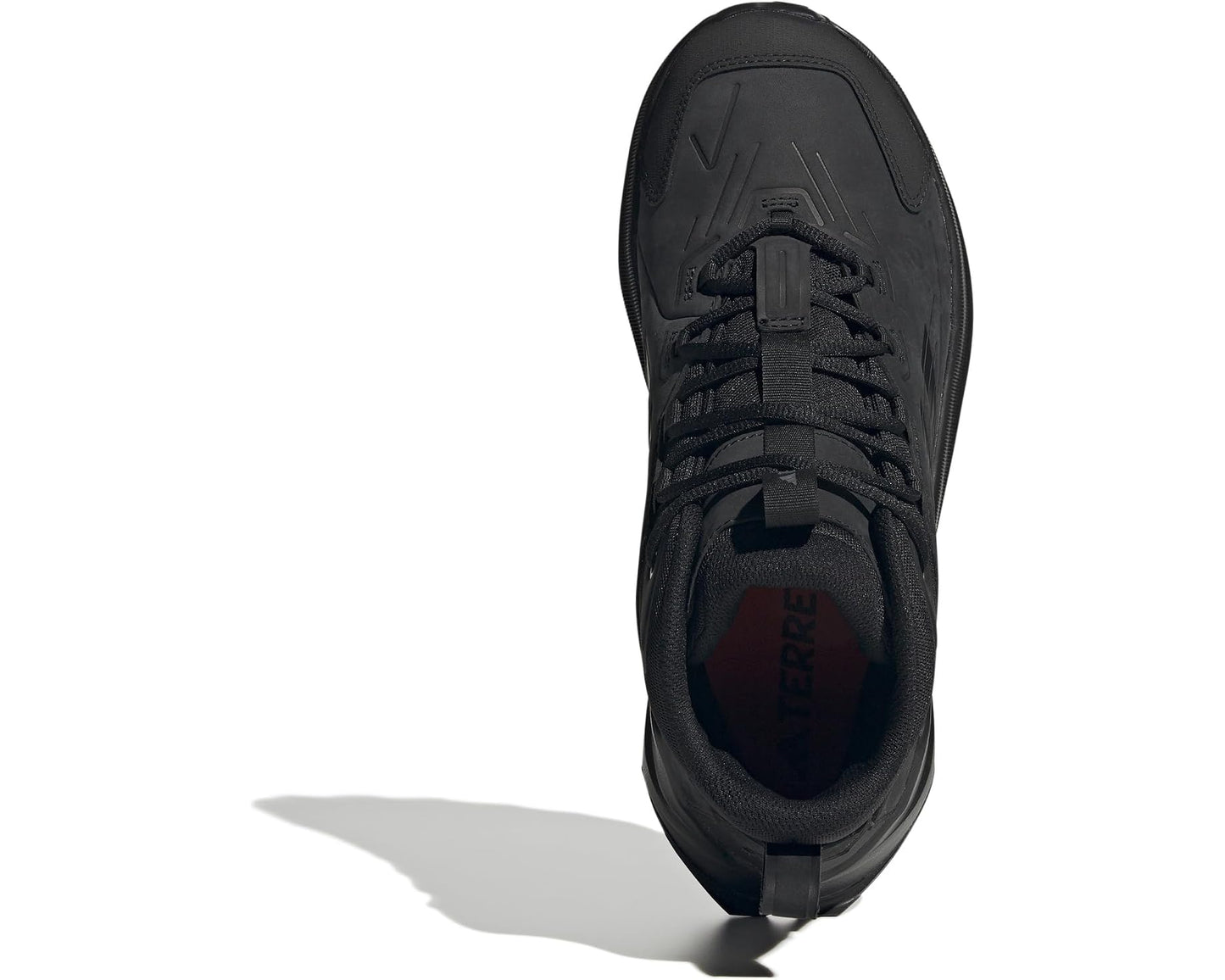Men's adidas Outdoor Terrex Trailmaker 2 Leather Hiking Shoes Black/Black/Grey