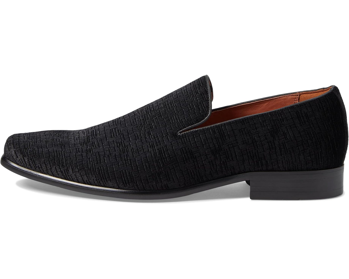 Men's Florsheim Postino Plain Toe Velvet Slip-On Black