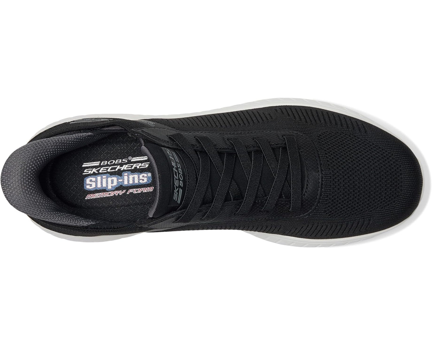 Men's BOBS from SKECHERS Hands Free Slip-Ins Squad Chaos - Solid Step Black/White