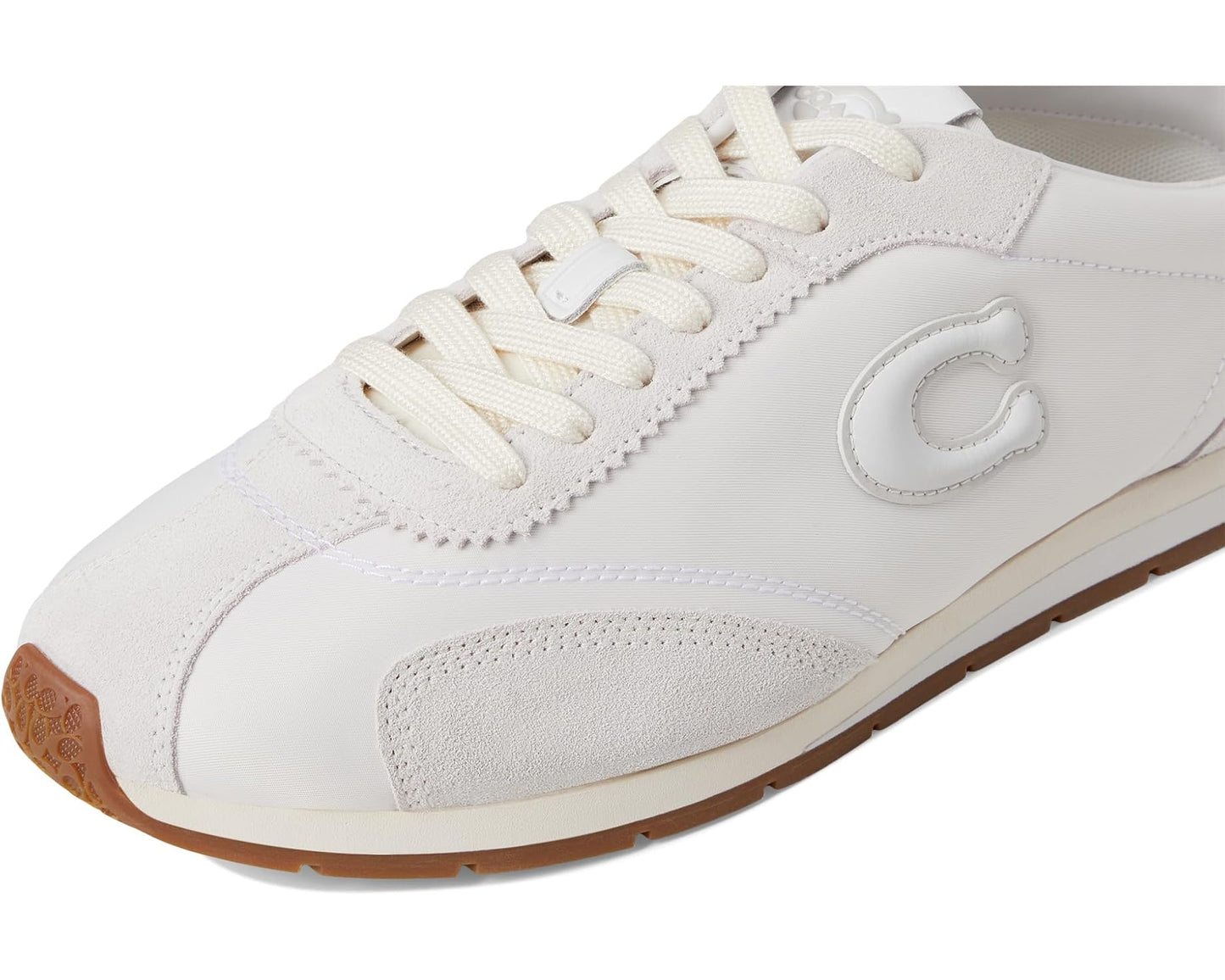 Men's COACH Flat Sneakers Optic White/Grey