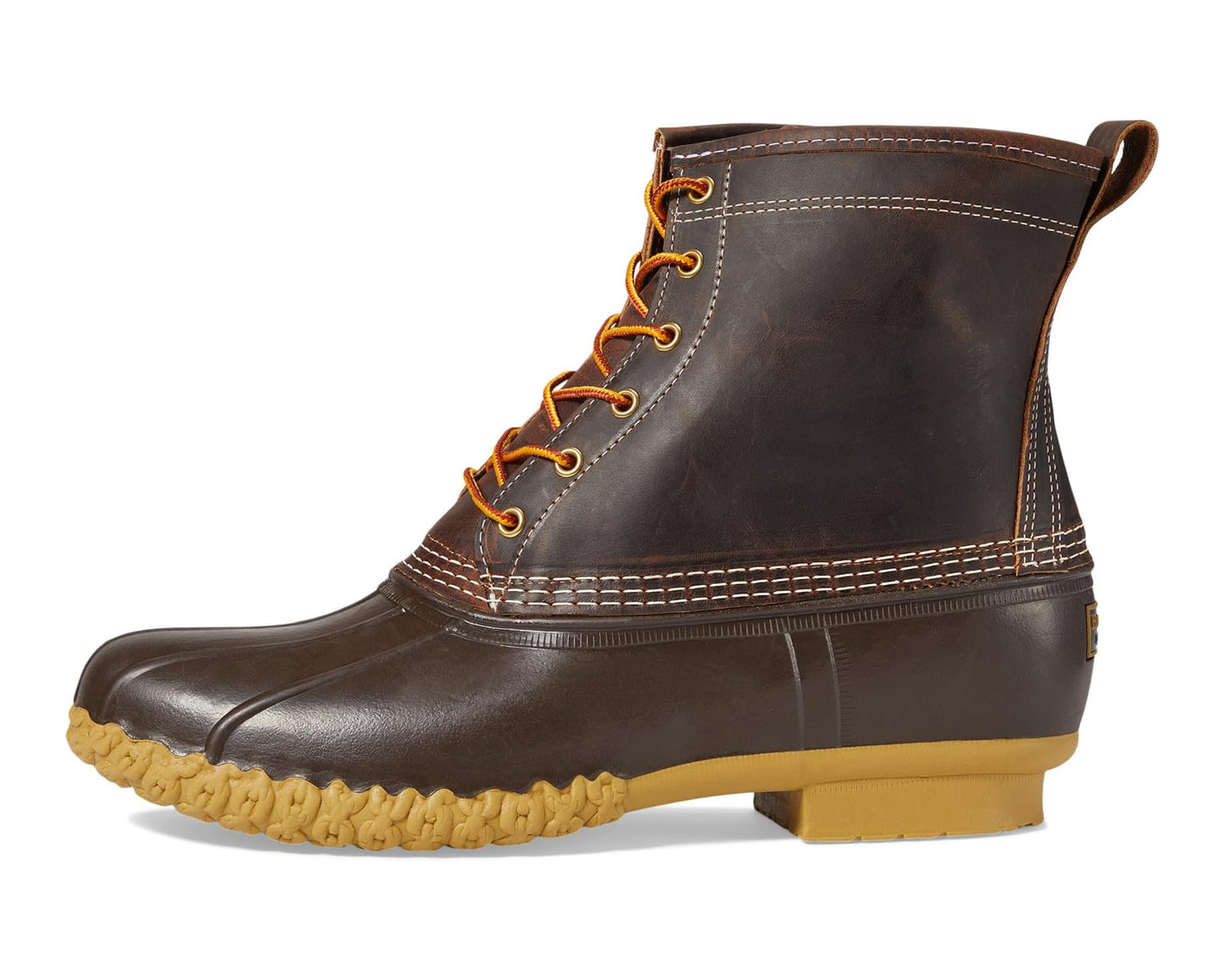 Men's L.L.Bean Bean Boots 8 Leather Primaloft Flannel Lined Classic Brown/Bean Boot Brown/Gum/Iron