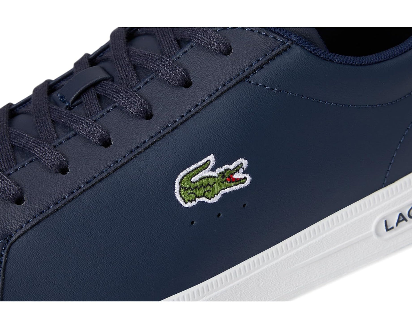 Men's Lacoste Court Base Sneakers Navy/White