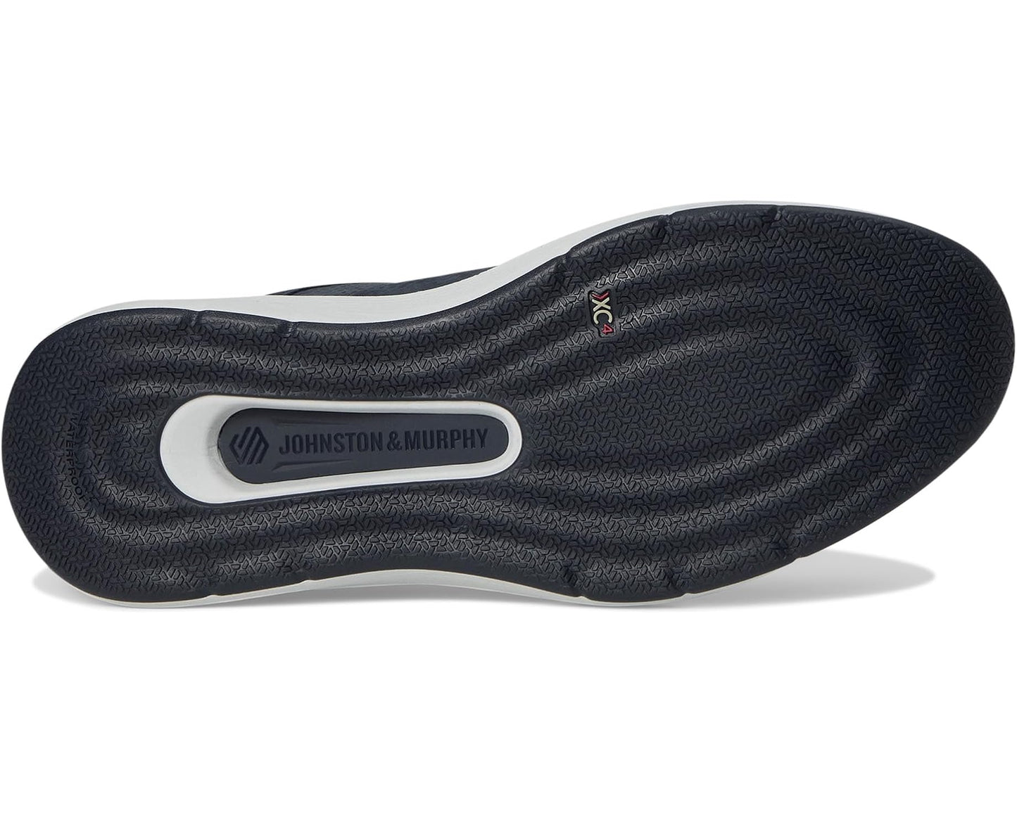 Men's Johnston & Murphy XC4 Prentiss 2 Embossed U-Throat Navy Tumbled Nubuck