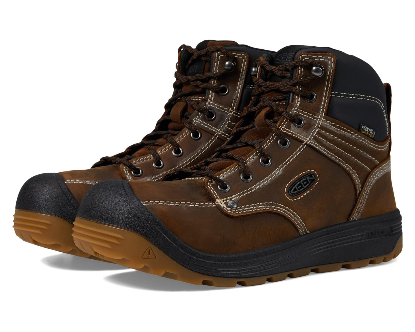 Men's KEEN Utility Fort Wayne 6 WP Soft Toe Dark Earth/Gum