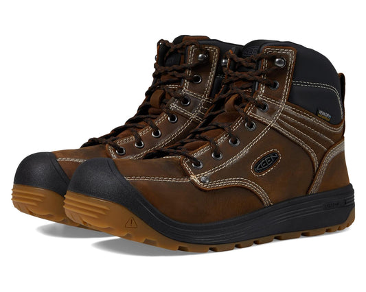Men's KEEN Utility Fort Wayne 6 WP Soft Toe Dark Earth/Gum