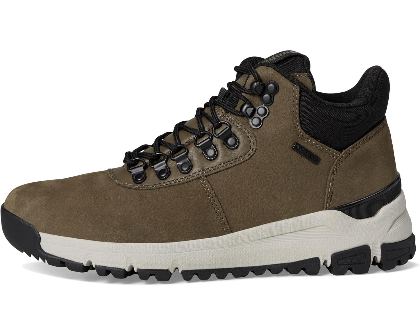 Men's Dunham Alpine Mid Boots Dark Taupe Leather