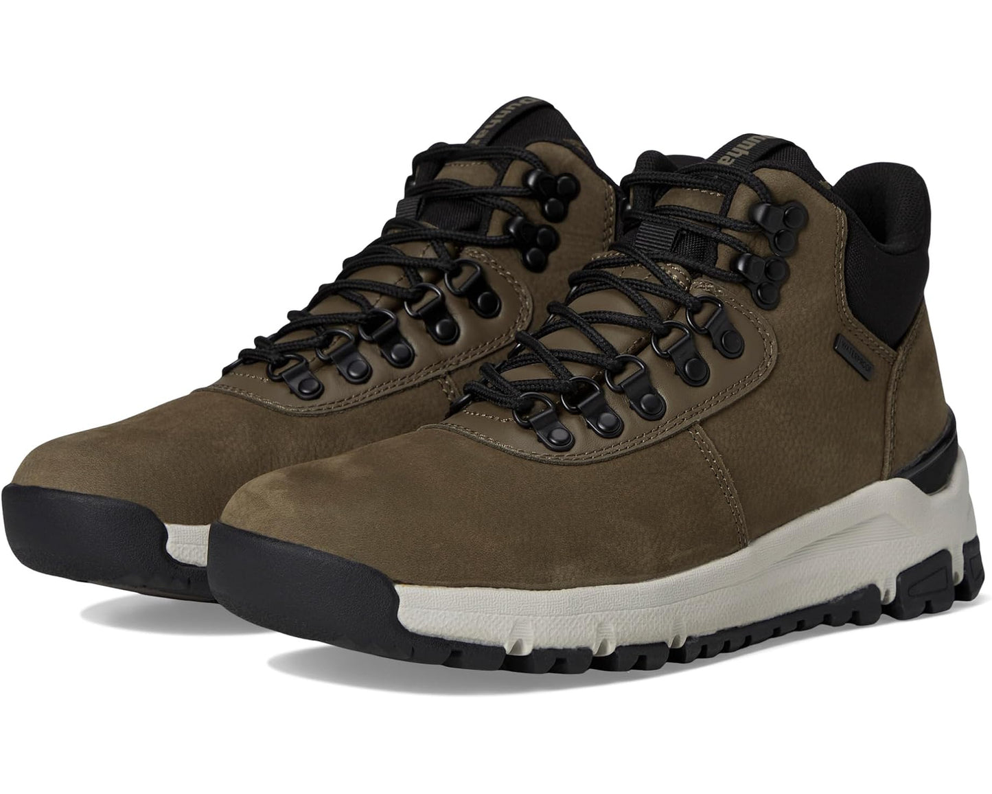 Men's Dunham Alpine Mid Boots Dark Taupe Leather