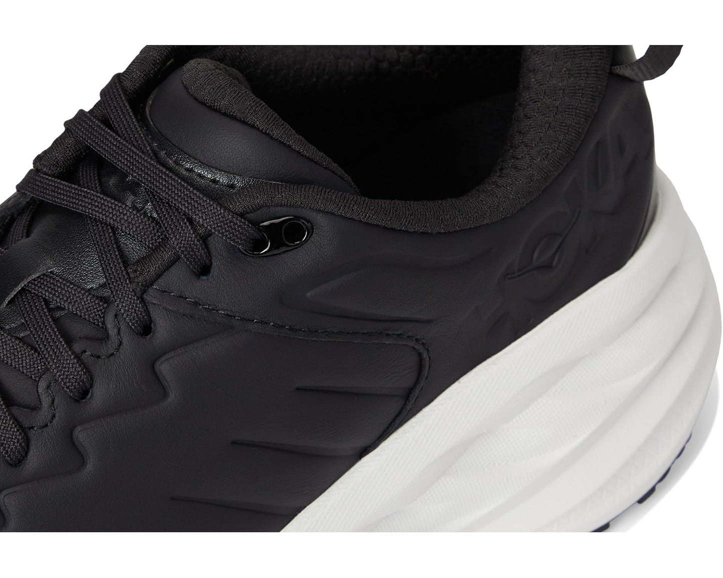 Men's Hoka Bondi Slip Resistant Carbon Black/White