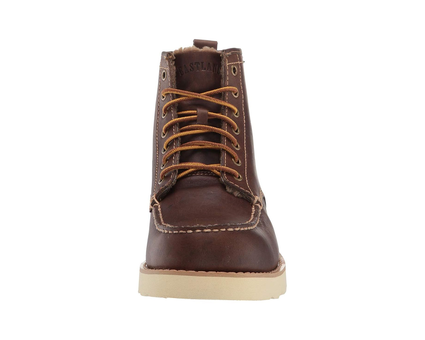 Men's Eastland 1955 Edition Lace Up Boots Shearling Lined Dark Tan