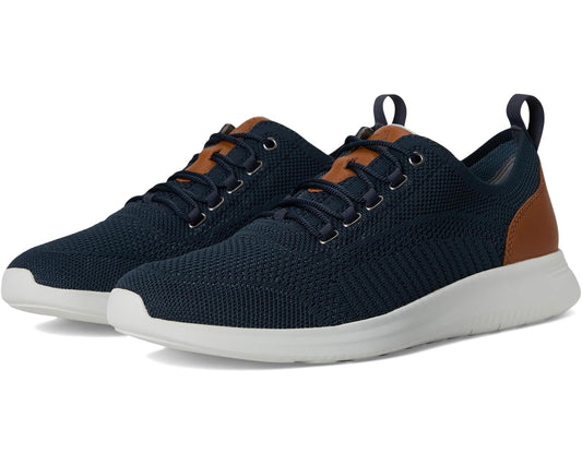 Men's Johnston & Murphy Amherst Knit U Throat Navy Knit