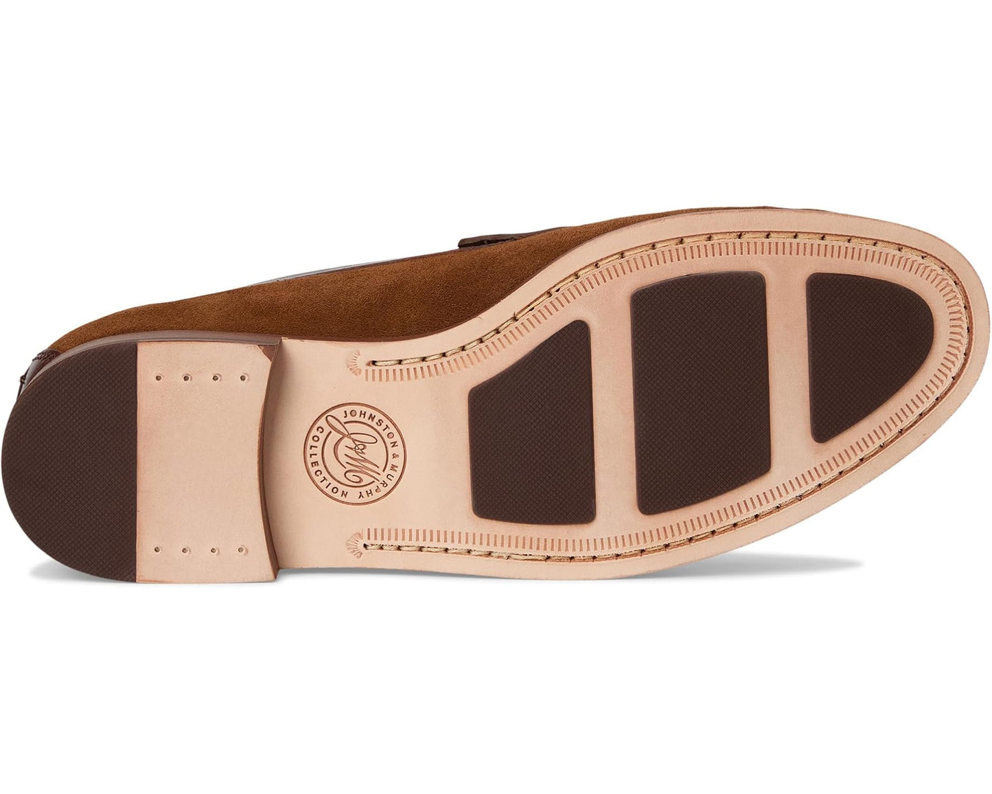 Men's Johnston & Murphy Collection Baldwin Penny Snuff Waxed English Suede/Brown Full Grain