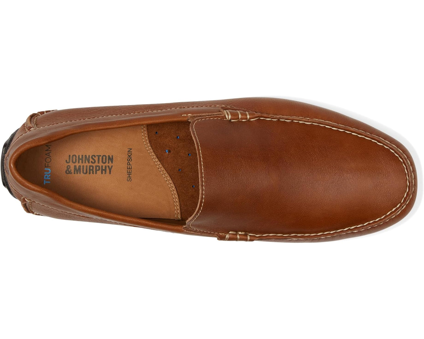 Men's Johnston & Murphy Cort Moc Venetian Tan Full Grain