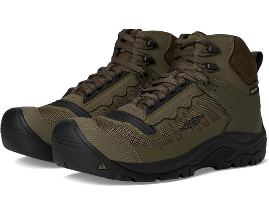 Men's KEEN Utility Reno KBF Mid Waterproof (Comp Toe) Dark Olive/Black